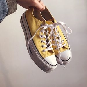 Yellow Platform Converse Allstars